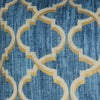 D.V. Kap Home Lustrous Lattice Indigo Fabric