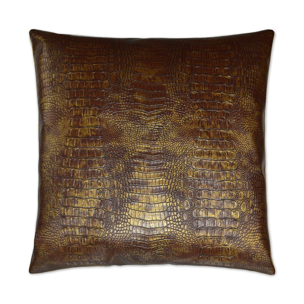 D.V. Kap Home Gilded Gator Topaz 24" x 24" Pillow Cover