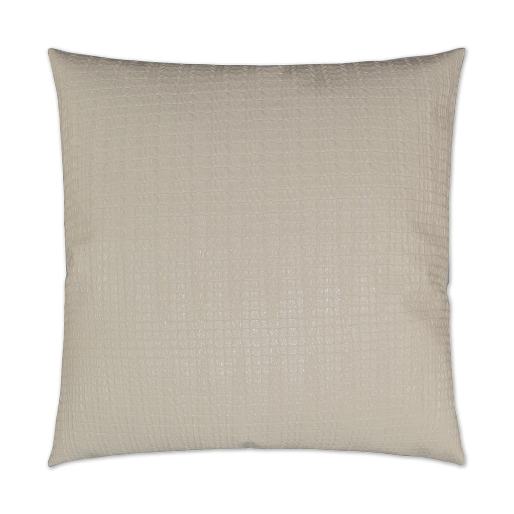 D.V. Kap Home Saltwater Croc Ivory 24" x 24" Pillow Cover