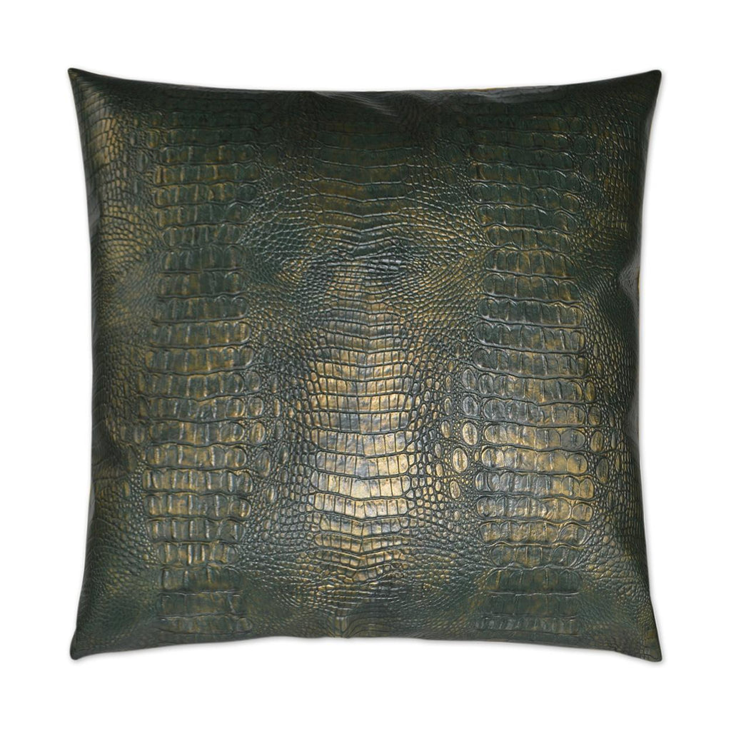 D.V. Kap Home Gilded Gator Emerald 24" x 24" Pillow Cover