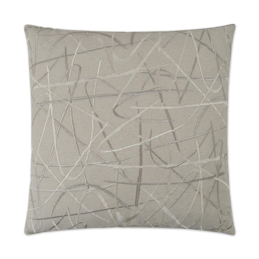 D.V. Kap Home Scribble Silver 24" x 24" Pillow Cover