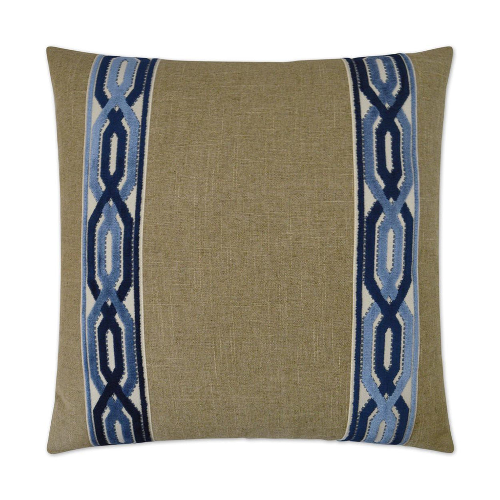 D.V. Kap Home Cannes Blue 24" x 24" Pillow Cover