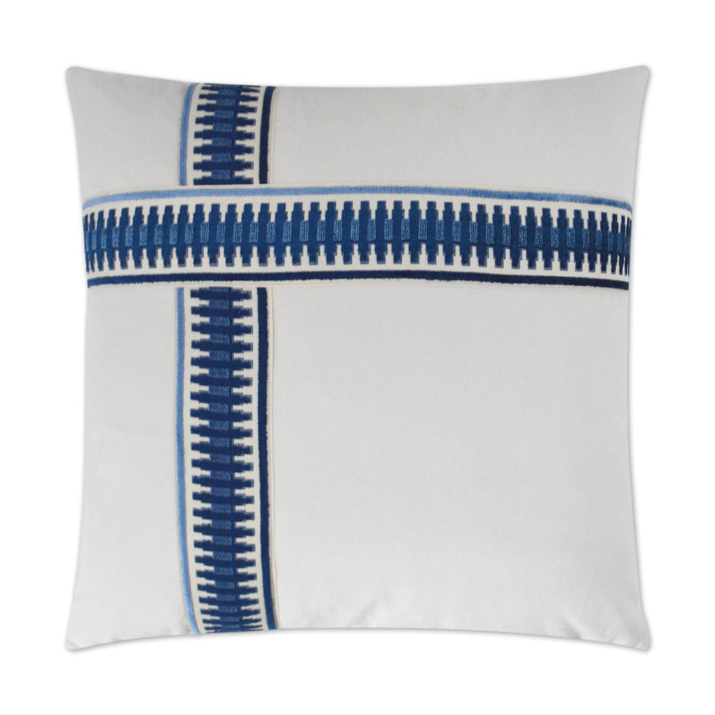 D.V. Kap Home Antibes II Blue 24" x 24" Pillow Cover