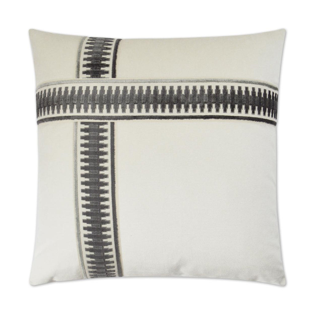 D.V. Kap Home Antibes II Grey 24" x 24" Pillow Cover