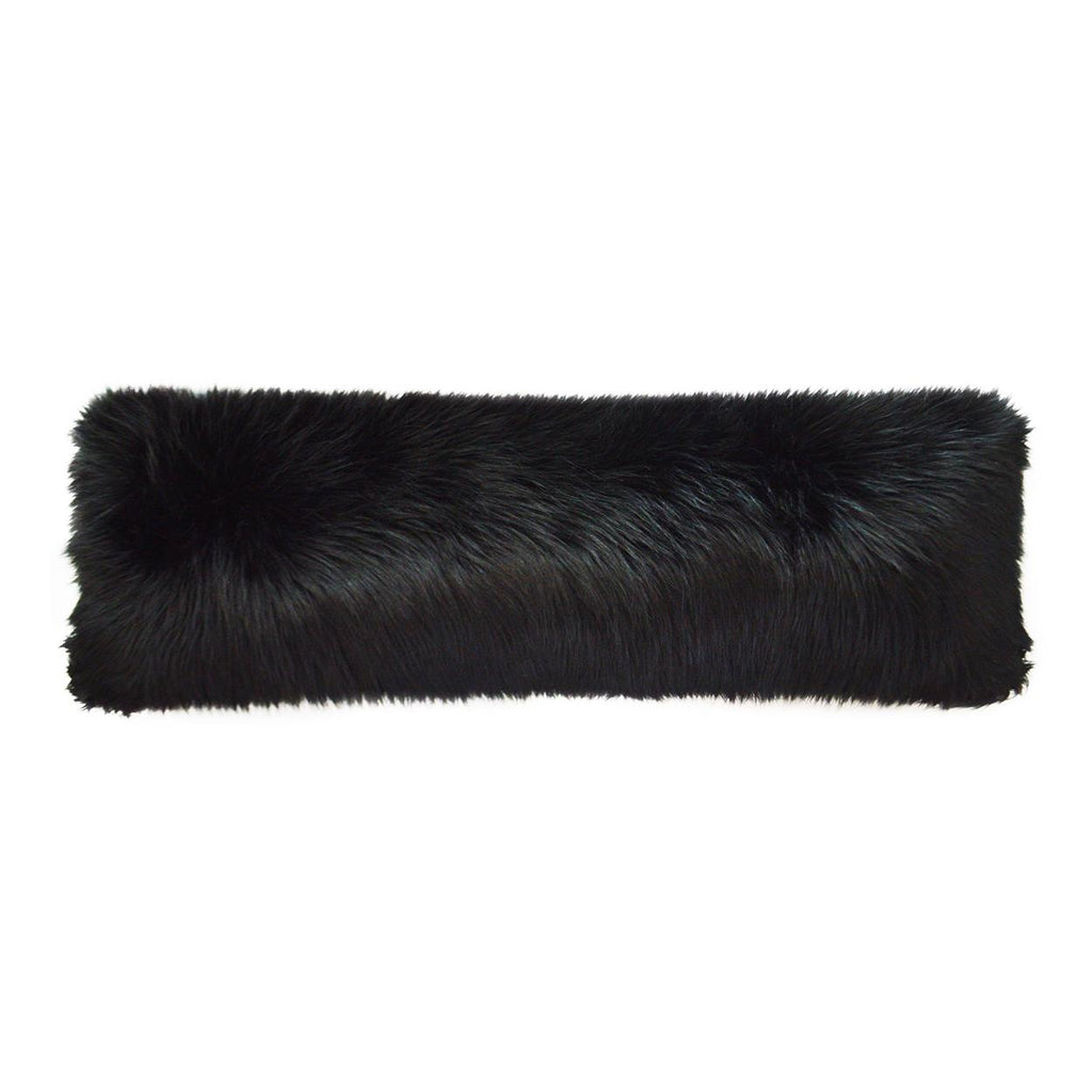 D.V. Kap Home Fur Bolster Black Fox 14" x 42" Pillow Cover