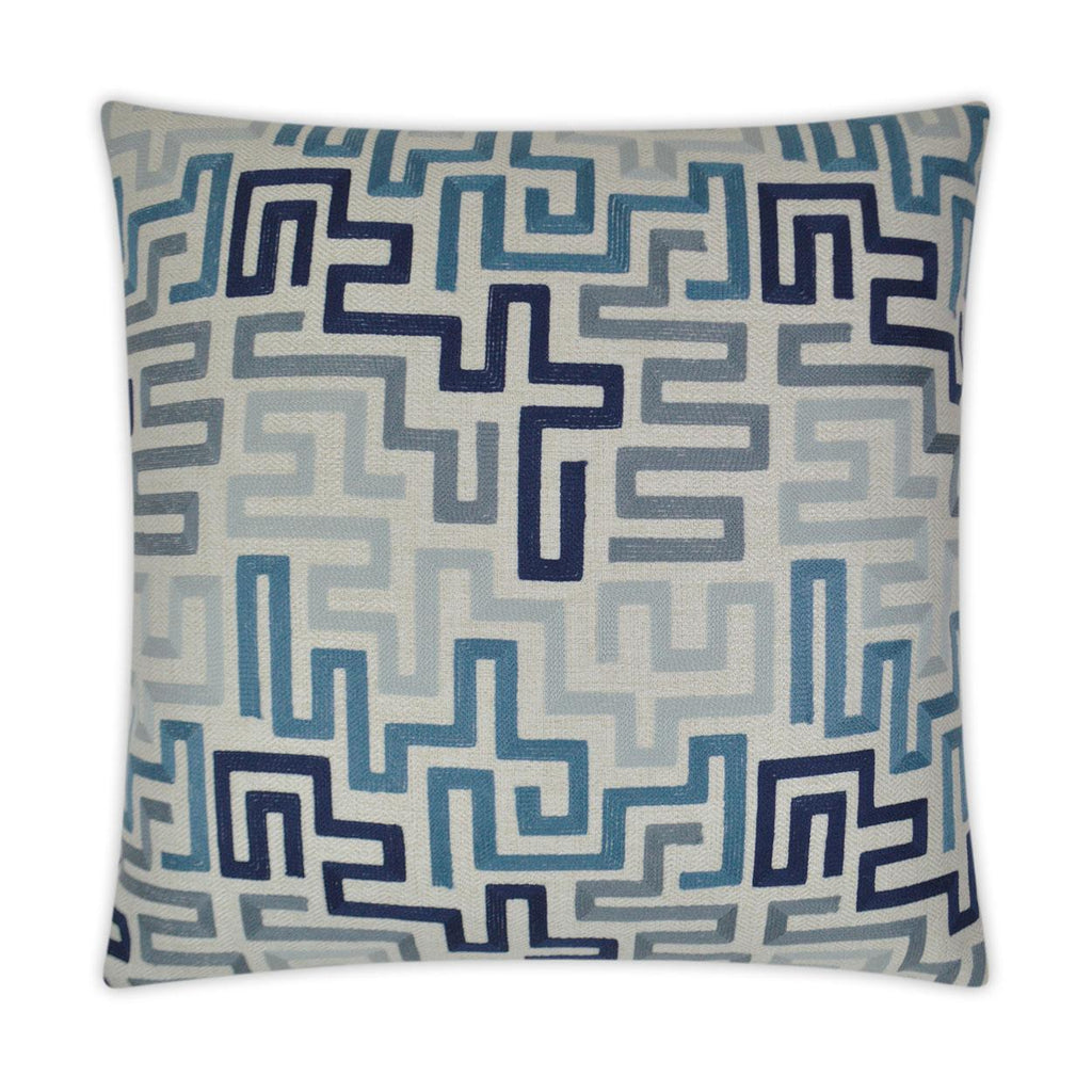 D.V. Kap Home Labyrinth Indigo 24" x 24" Pillow Cover