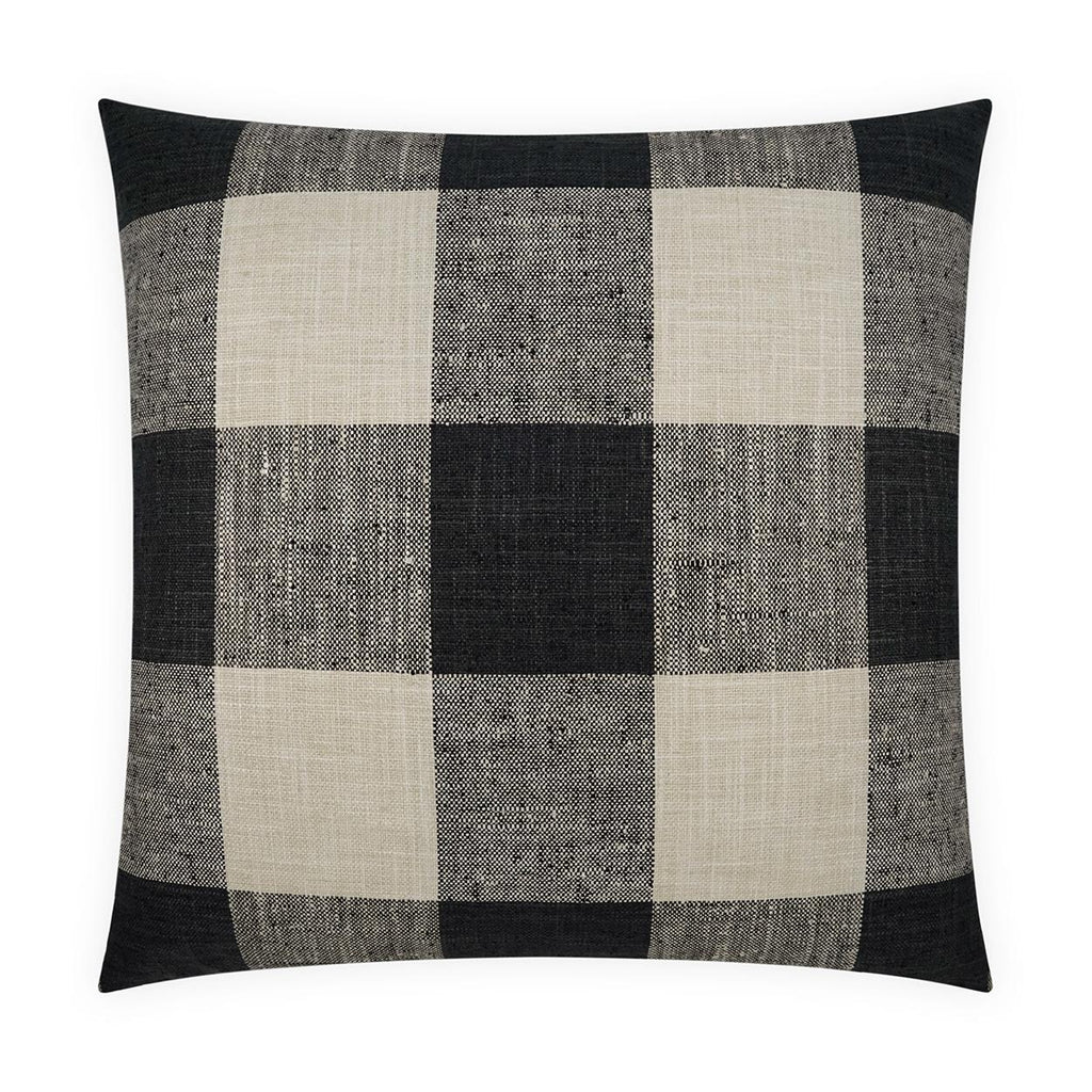 D.V. Kap Home Check Please Charcoal 24" x 24" Pillow Cover