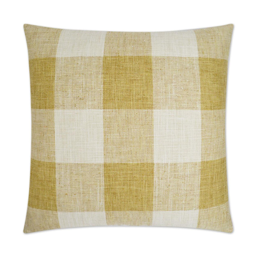 D.V. Kap Home Check Please Yellow 24" x 24" Pillow Cover