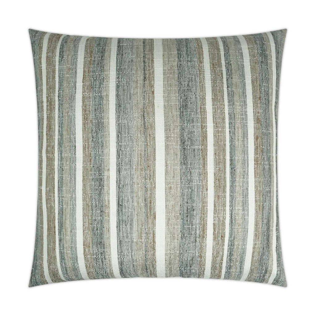 D.V. Kap Home Faded Stripe Grey 24" x 24" Pillow Cover