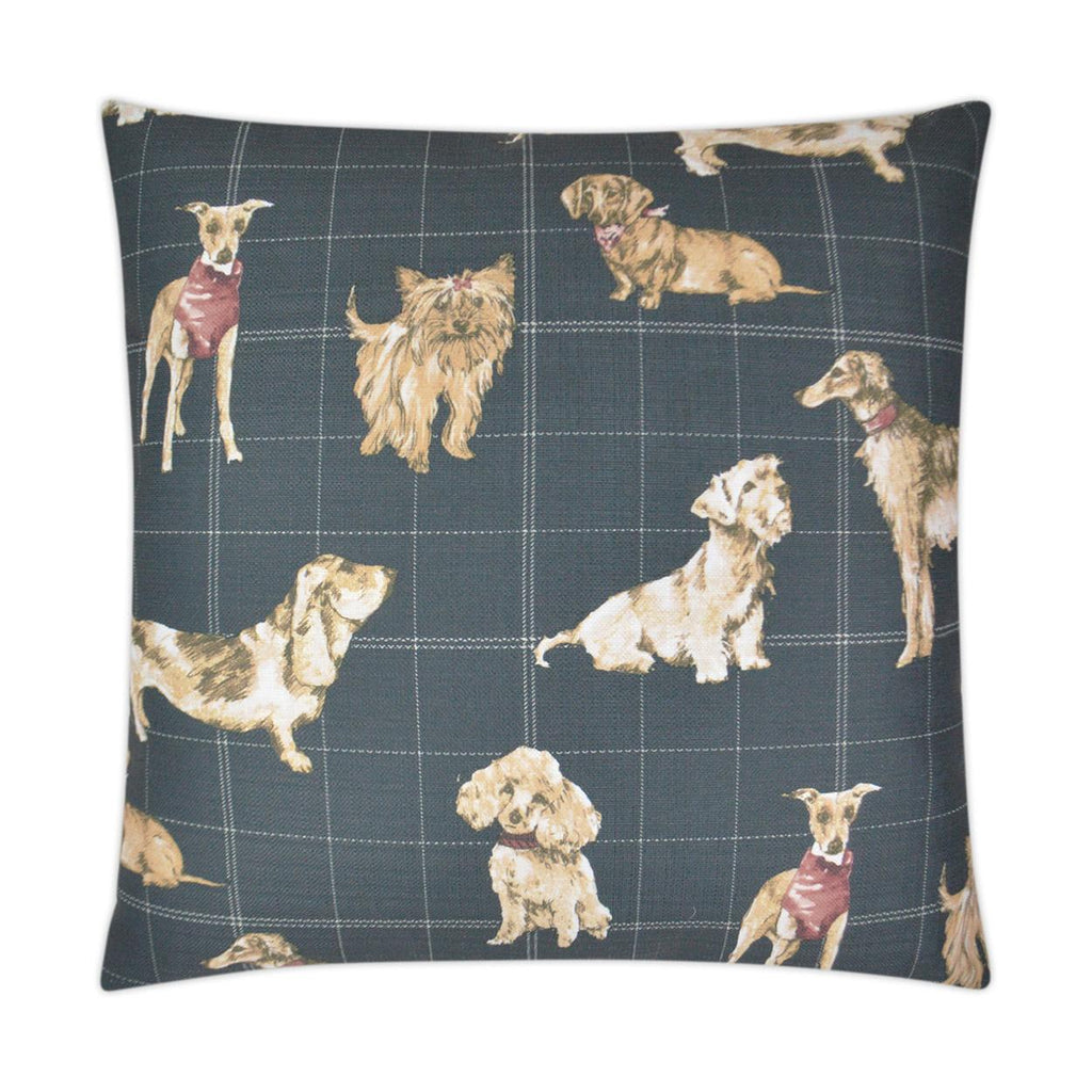 D.V. Kap Home Dog Daze Midnight 24" x 24" Pillow Cover