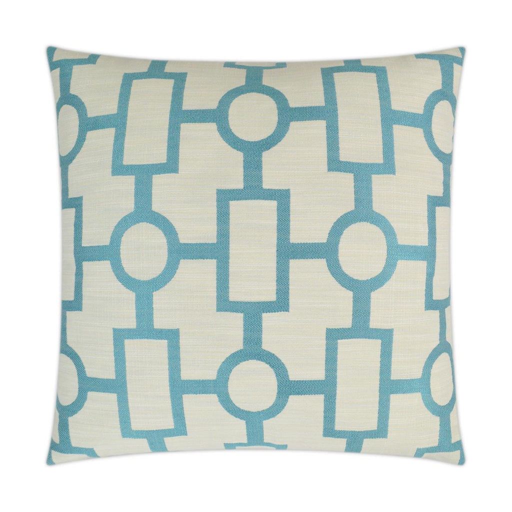 D.V. Kap Home Ellington Turquoise 24" x 24" Pillow Cover