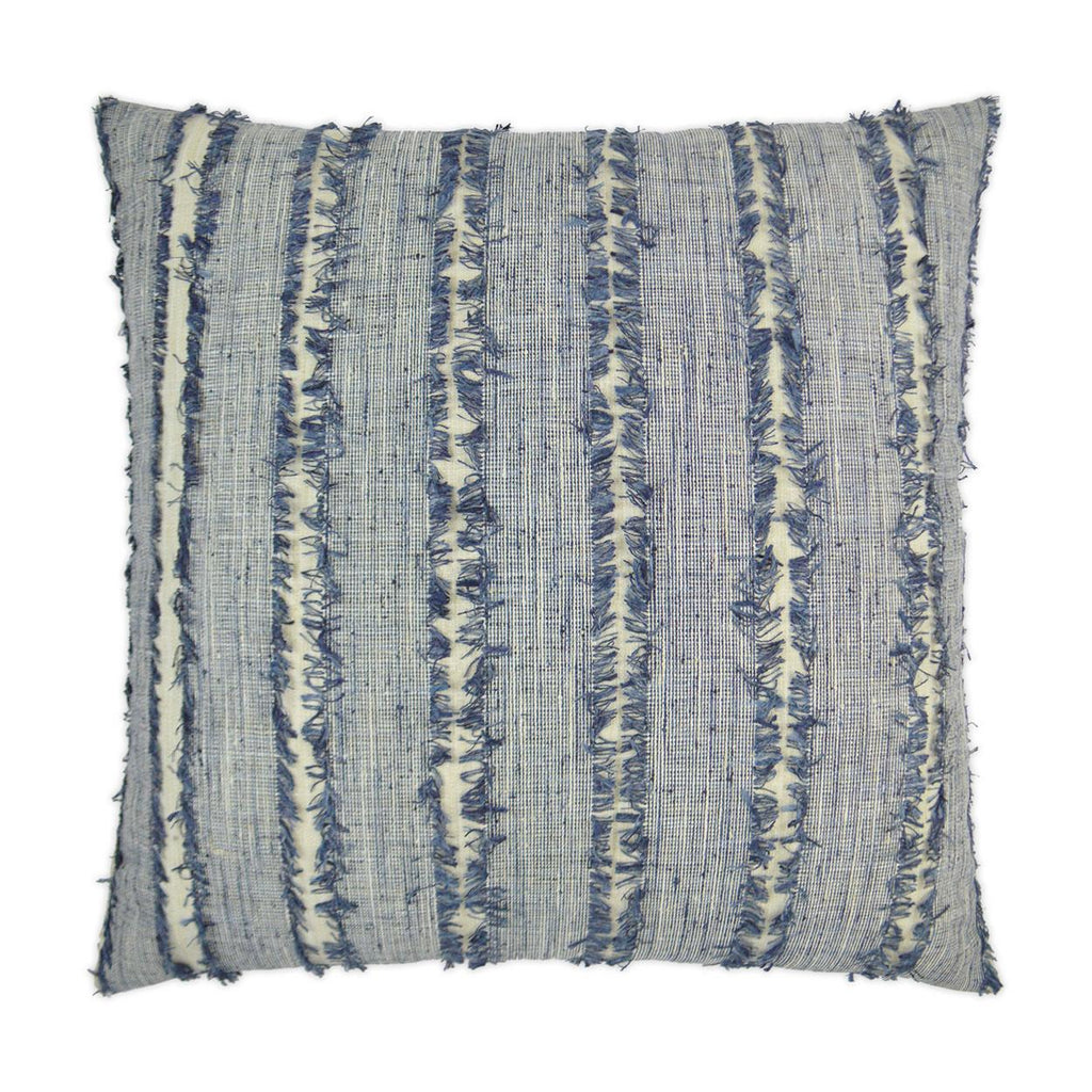 D.V. Kap Home On The Fringe Farmhouse, Textured, Global, Stripes 24" x 24" Pillow Cover