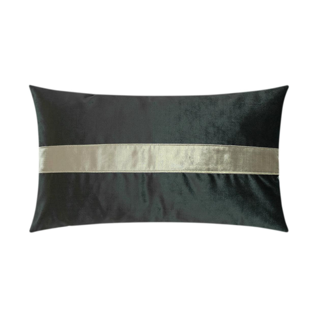 D.V. Kap Home Iridescence Band Lumbar Graphite 14" x 24" Pillow Cover