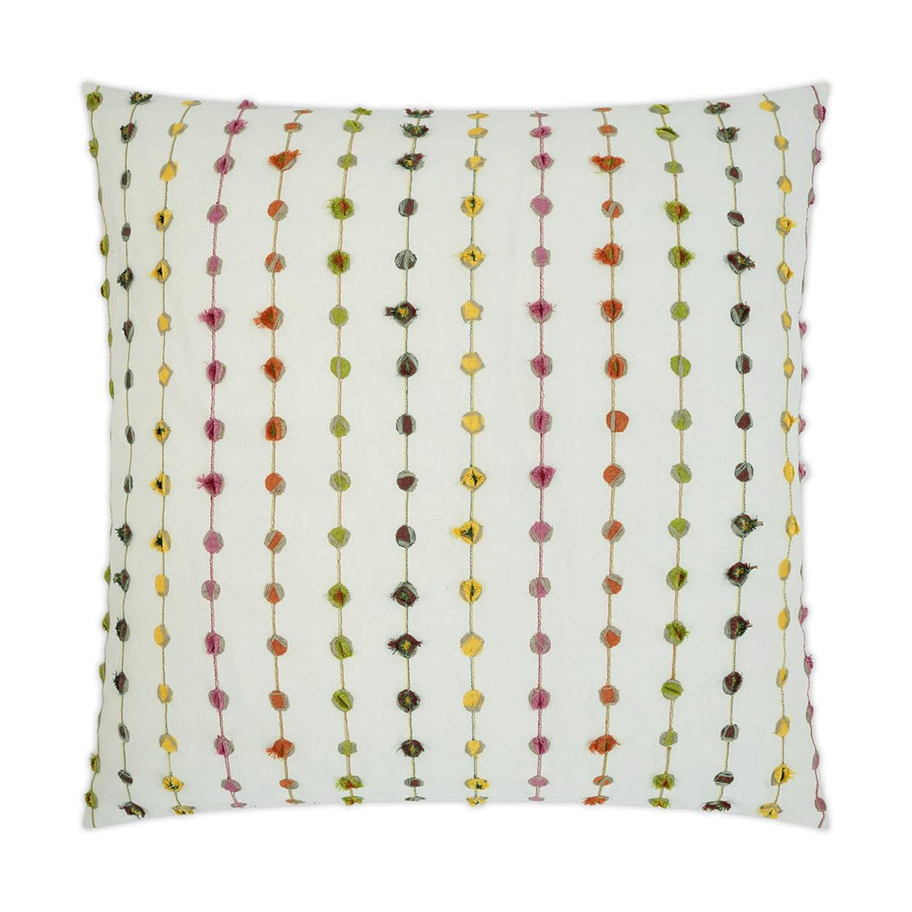 D.V. Kap Home Candy Pop Embroidery, Modern 24" x 24" Pillow Cover