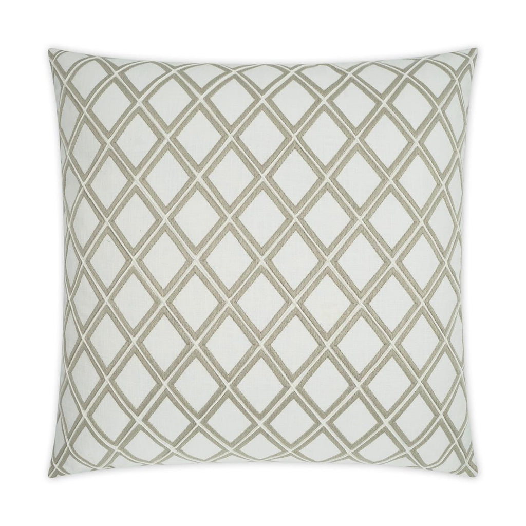 D.V. Kap Home Enhancer Embroidery, Farmhouse, Geometric 24" x 24" Pillow Cover