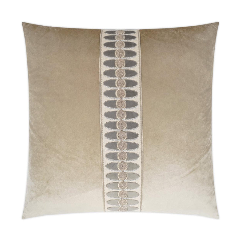 D.V. Kap Home Mati Velvet Taupe 24" x 24" Pillow Cover