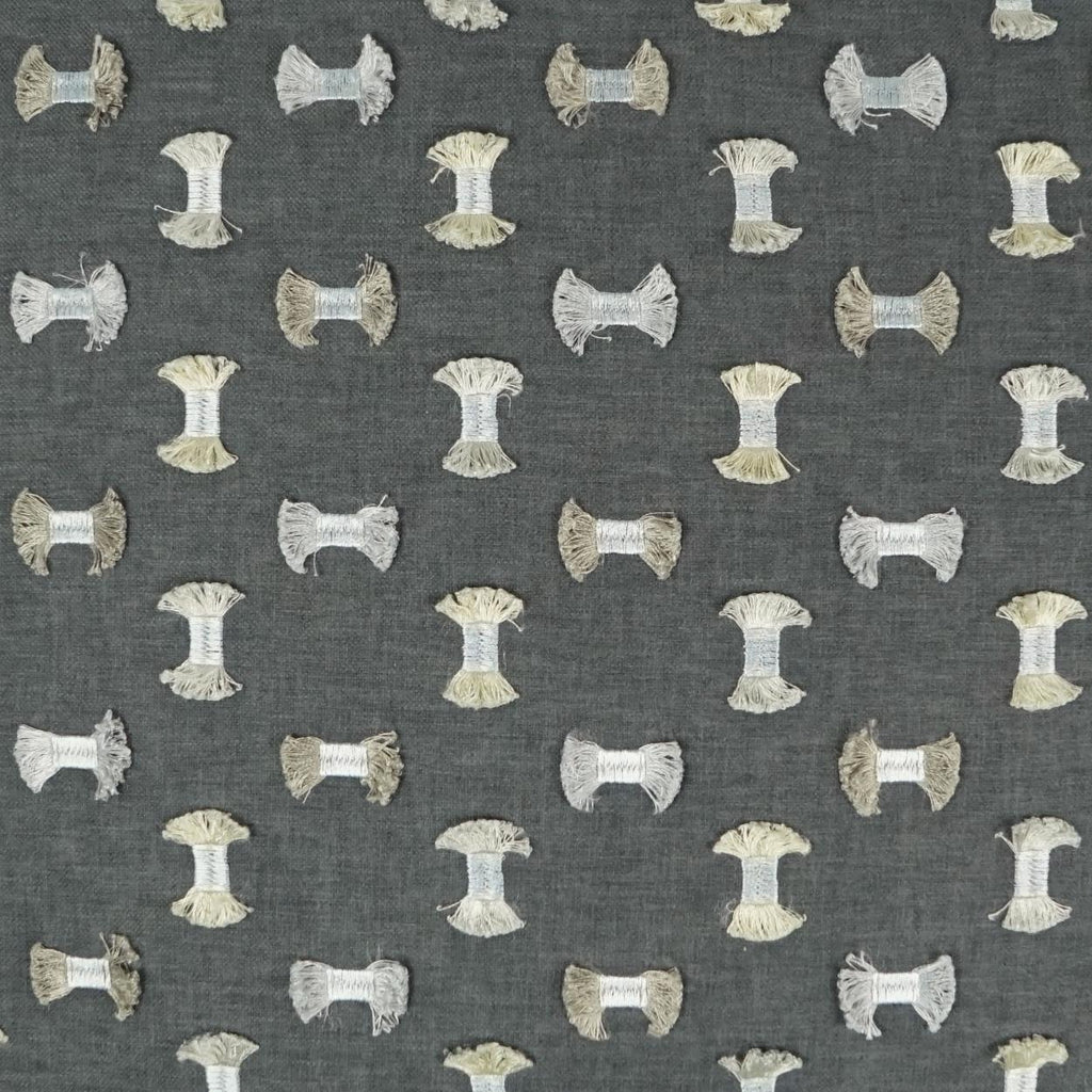 D.V. Kap Home Frayed Gunmetal  Fabric