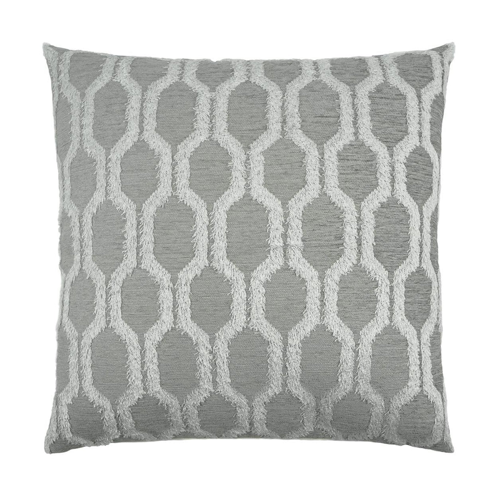 D.V. Kap Home Fringed Platinum 24" x 24" Pillow Cover