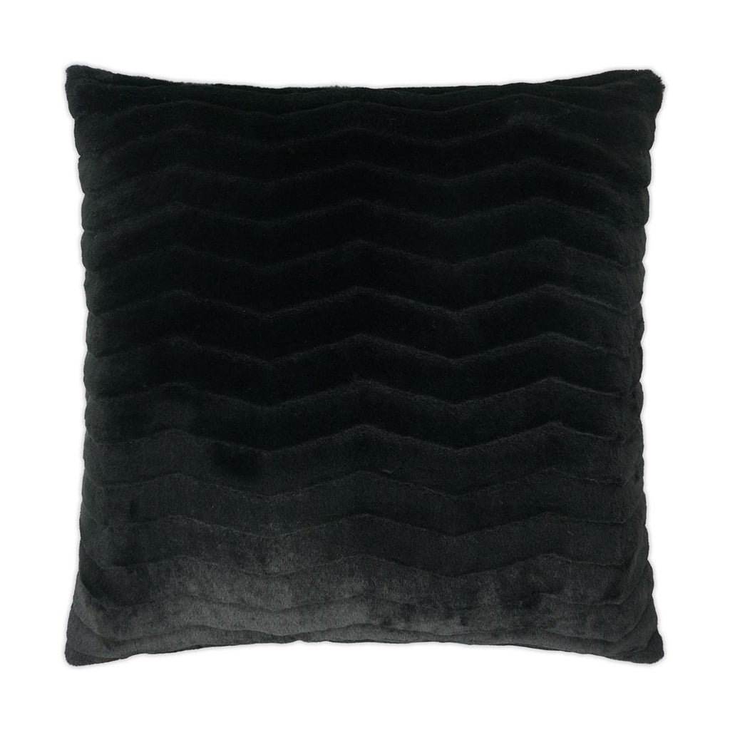 D.V. Kap Home Lush Chevron Black 24" x 24" Pillow Cover