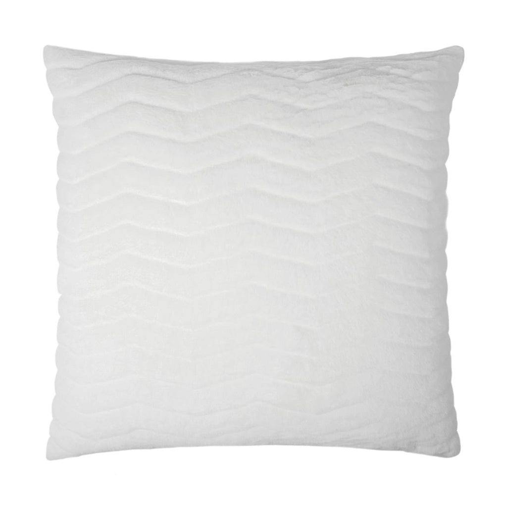 D.V. Kap Home Lush Chevron Snow 24" x 24" Pillow Cover