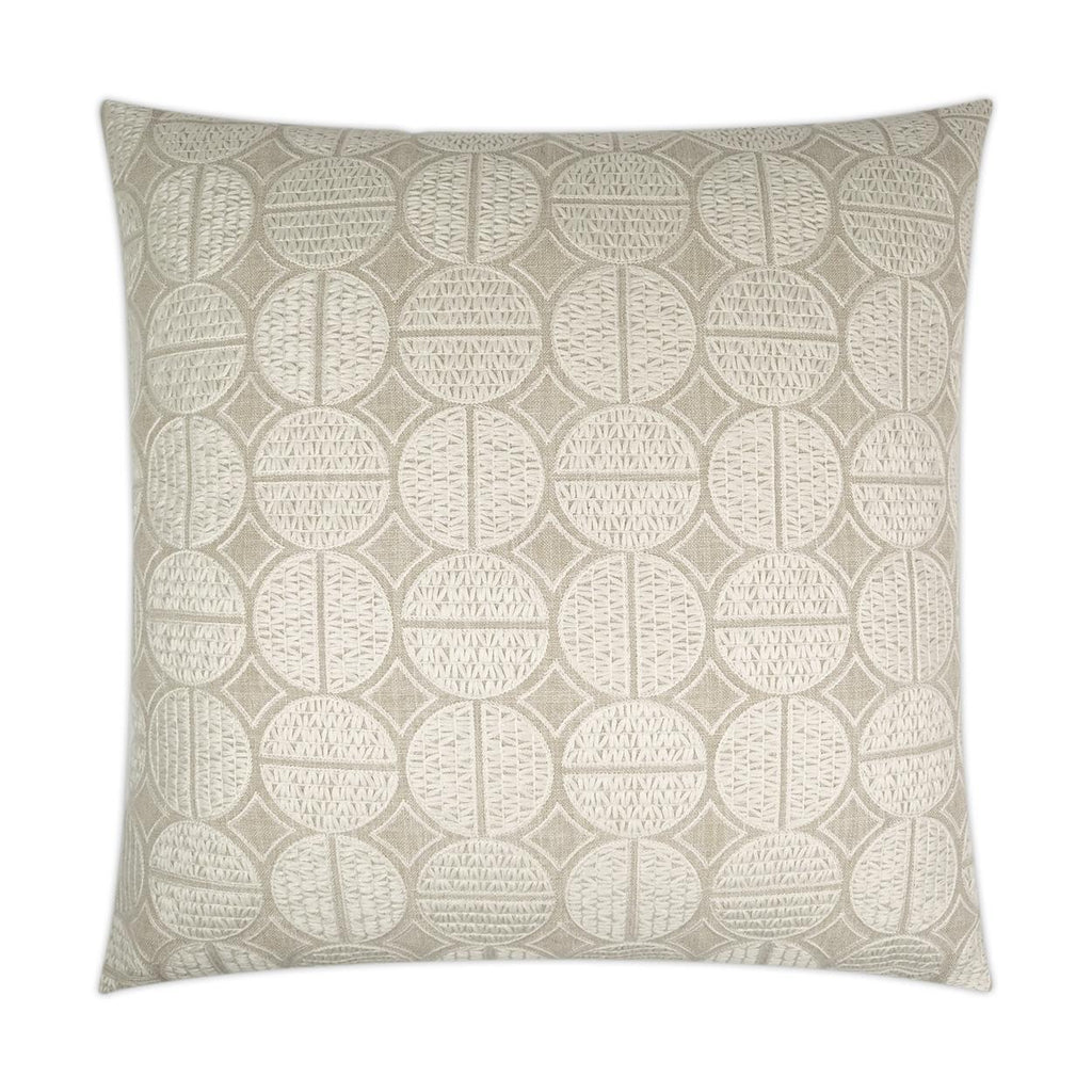 D.V. Kap Home Medallions Oyster 24" x 24" Pillow Cover