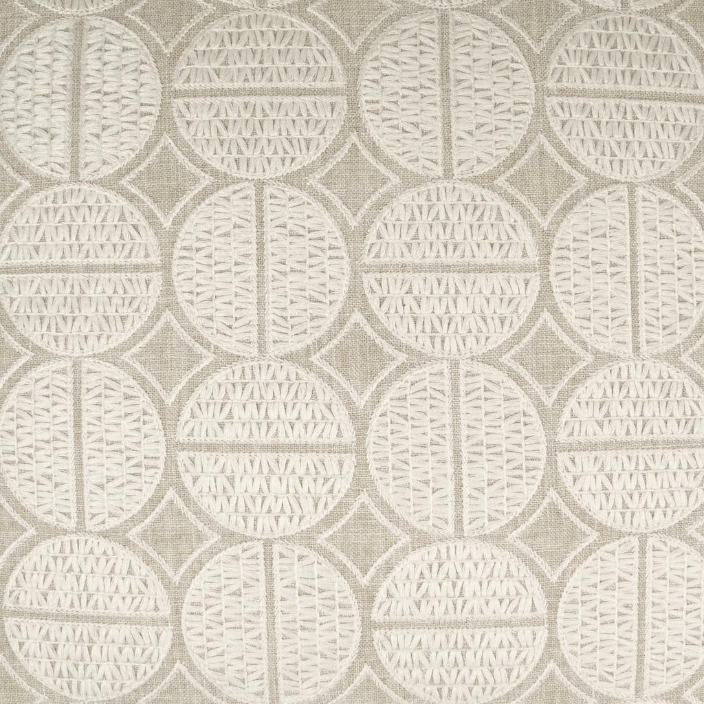 D.V. Kap Home Medallions Oyster  Fabric