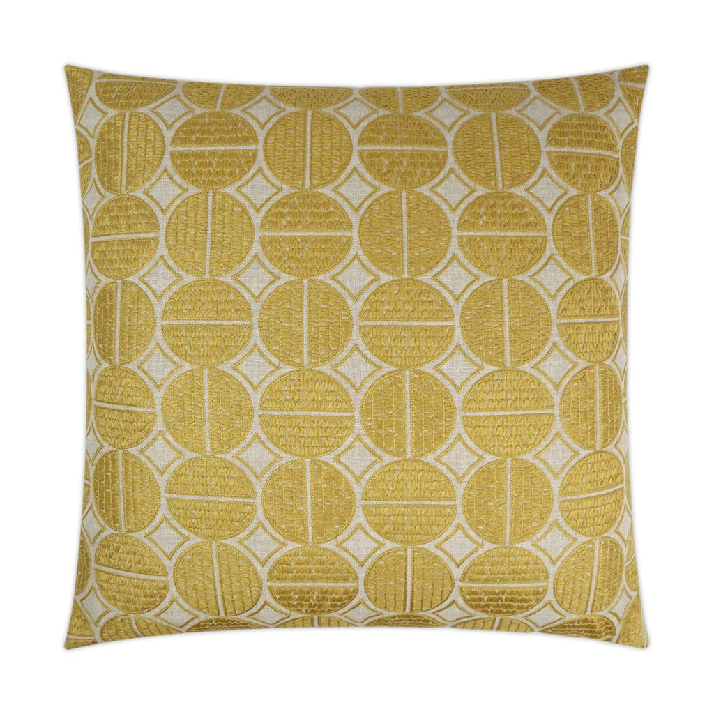 D.V. Kap Home Medallions Mustard 24" x 24" Pillow Cover