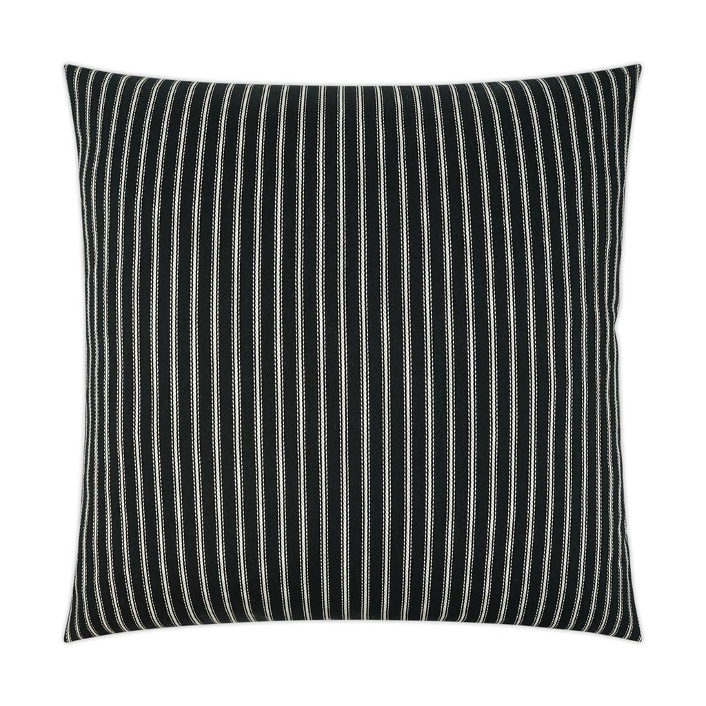 D.V. Kap Home Ticking Black 24" x 24" Pillow Cover