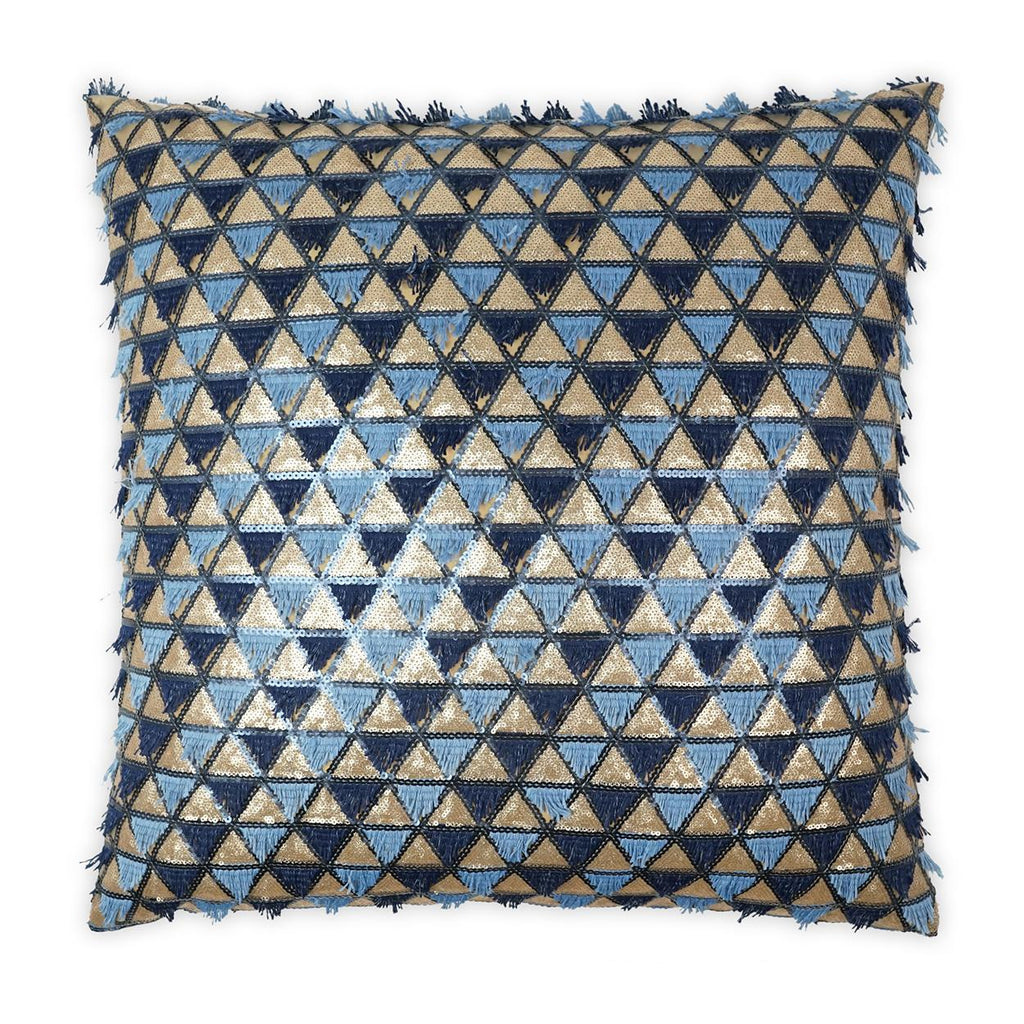 D.V. Kap Home Wink Embroidery, Glam, Textured, Geometric 24" x 24" Pillow Cover