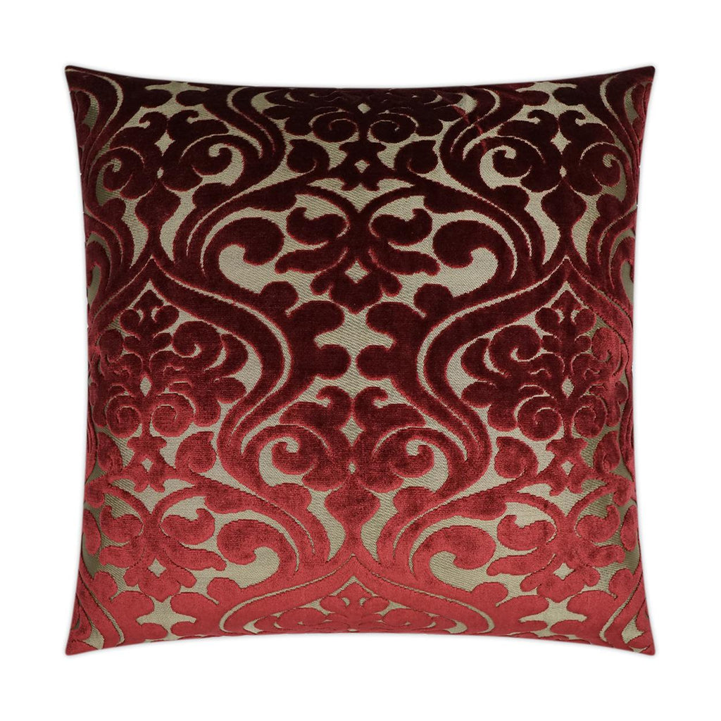 D.V. Kap Home Damascus Wine 24" x 24" Pillow Cover