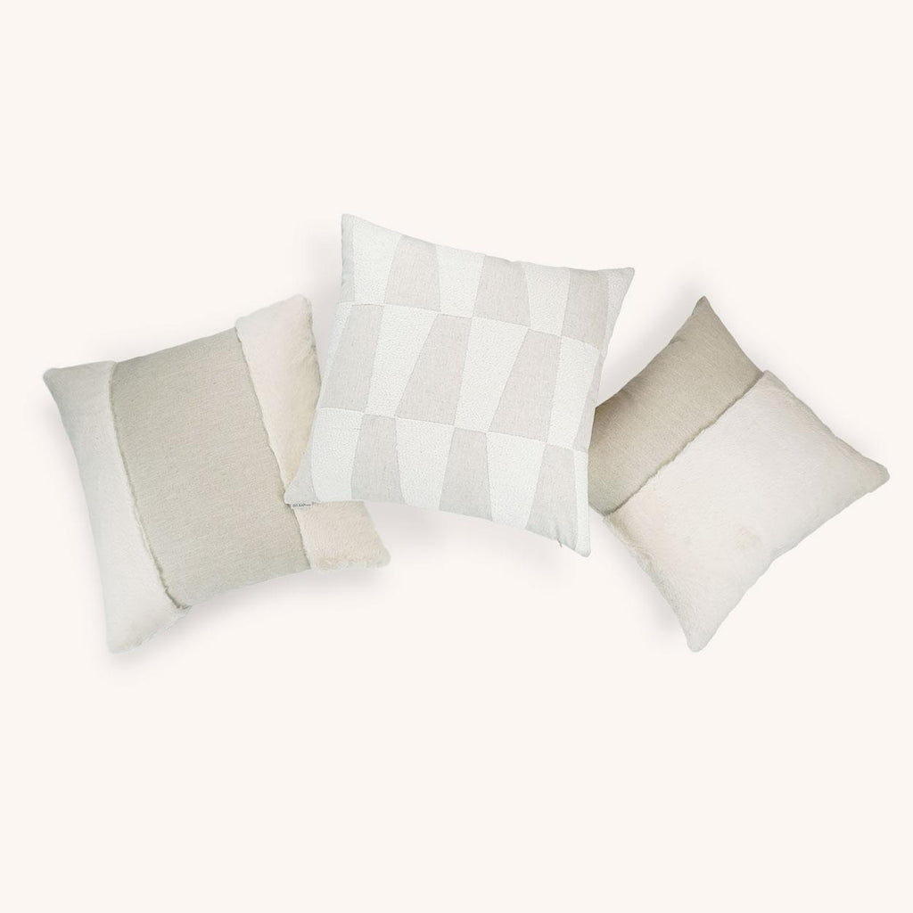 D.V. Kap Home Courchevel Cream 24" x 24" Pillow Cover