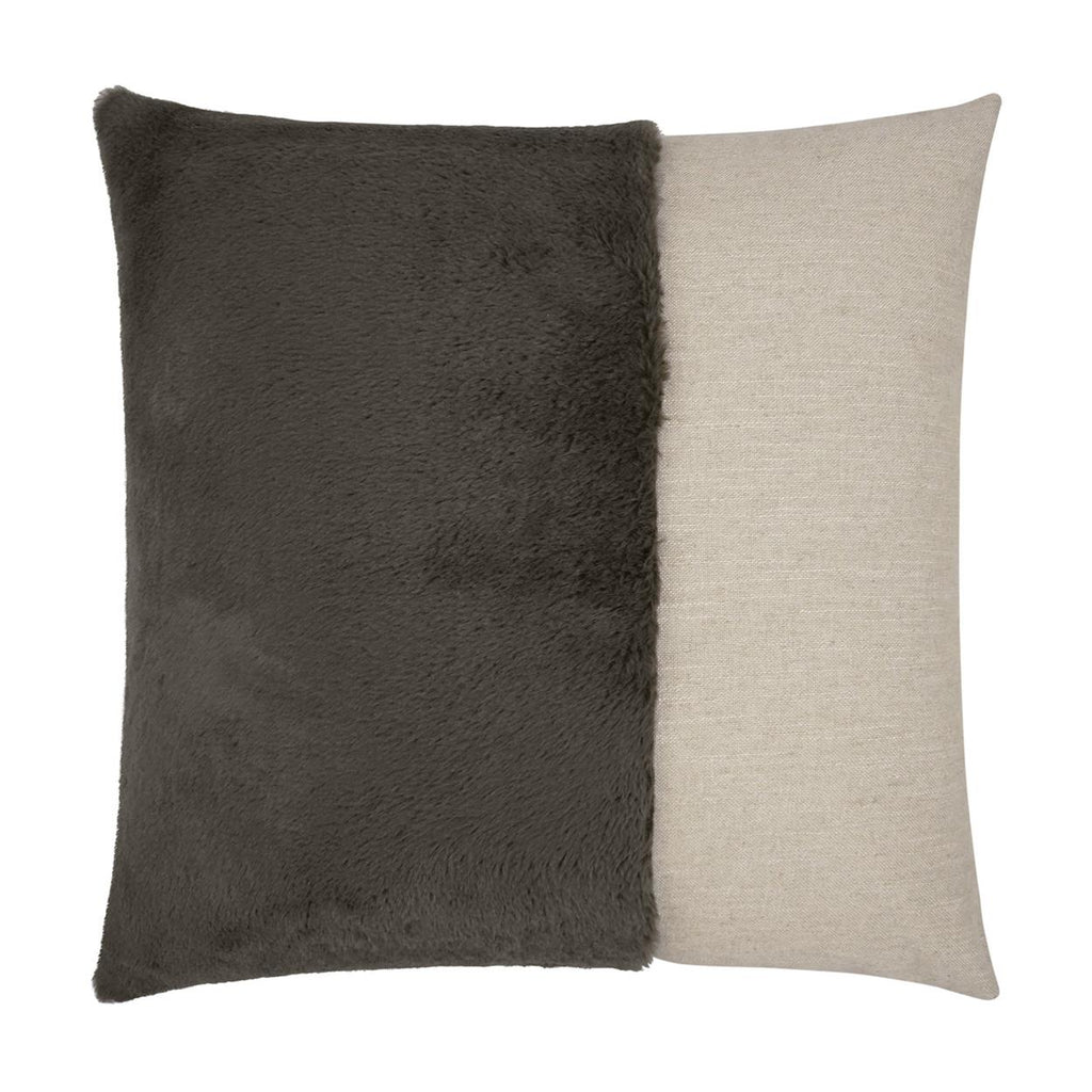 D.V. Kap Home St. Moritz Grey Brown 24" x 24" Pillow Cover