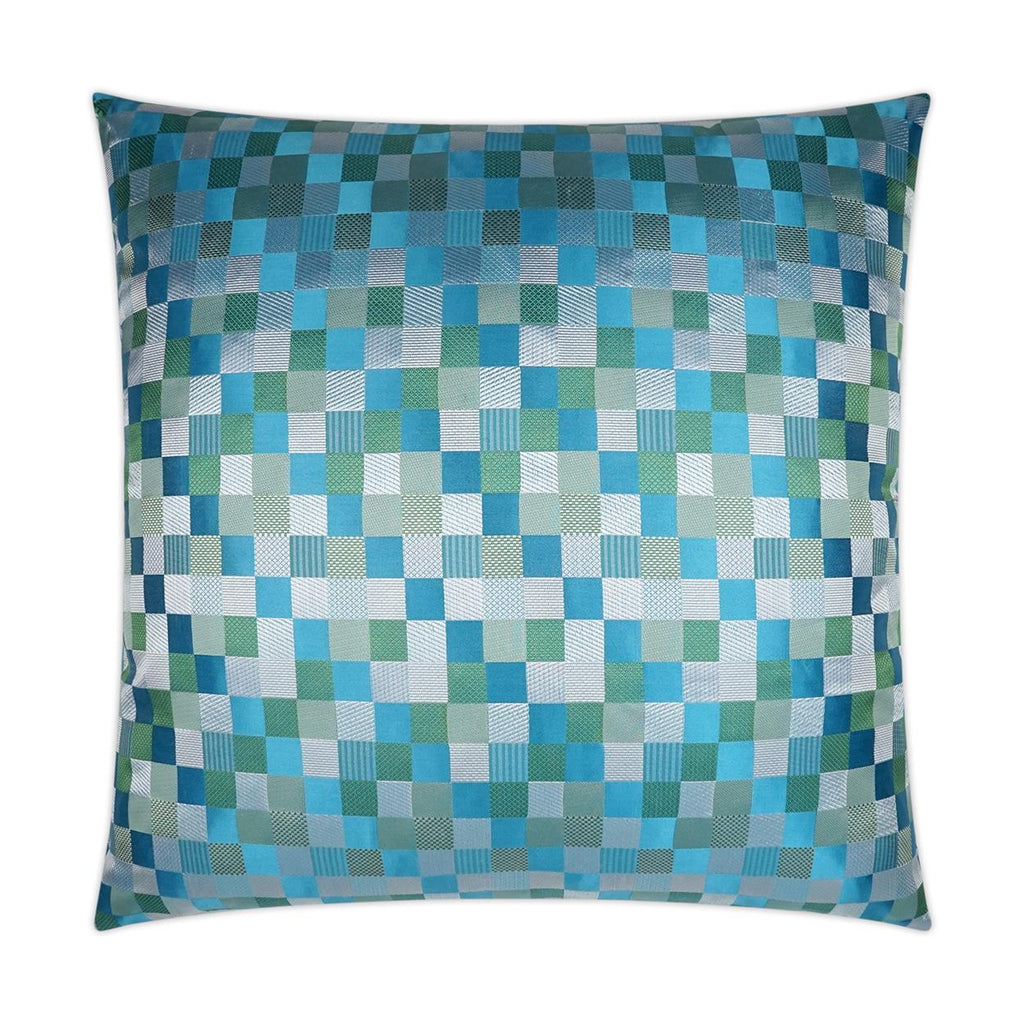 D.V. Kap Home Cubit Aqua 24" x 24" Pillow Cover