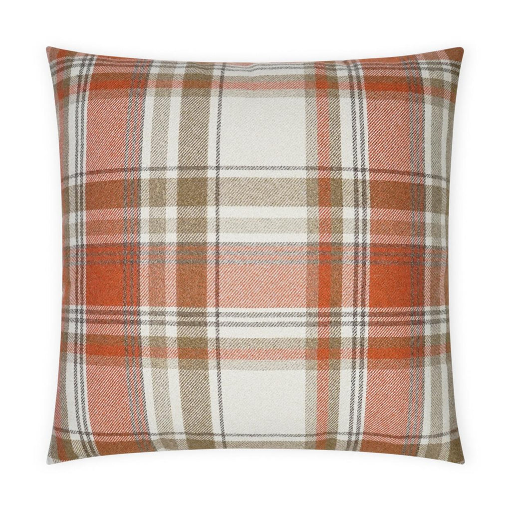 D.V. Kap Home Tartan Hickory 24" x 24" Pillow Cover