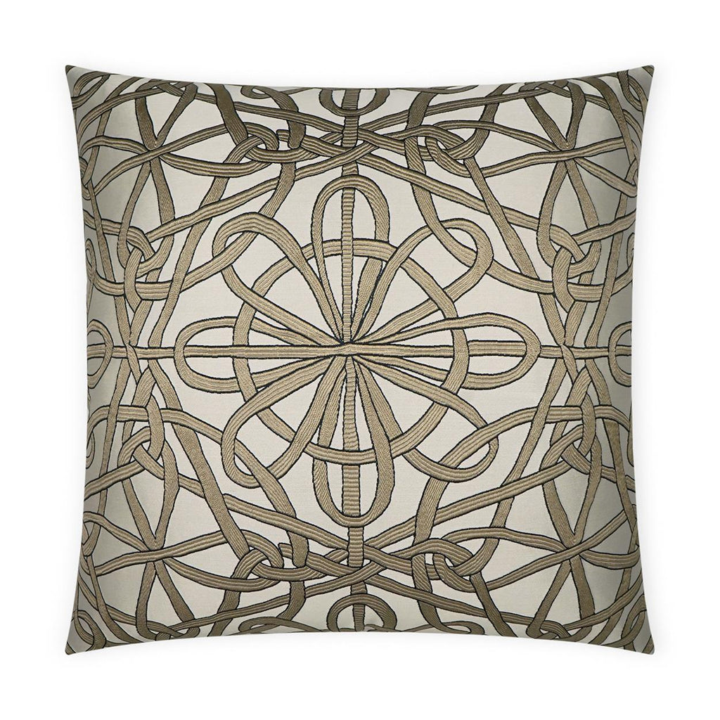 D.V. Kap Home Slip Knot Taupe 24" x 24" Pillow Cover