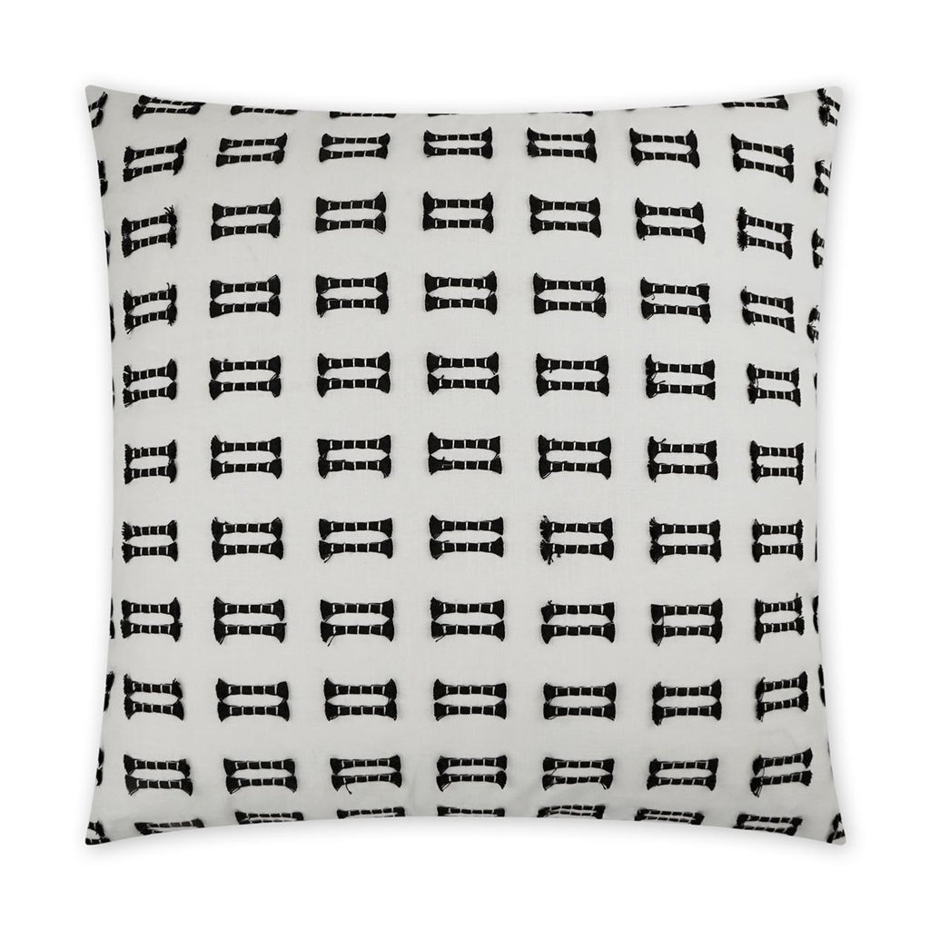 D.V. Kap Home Tassels Tuxedo 24" x 24" Pillow Cover