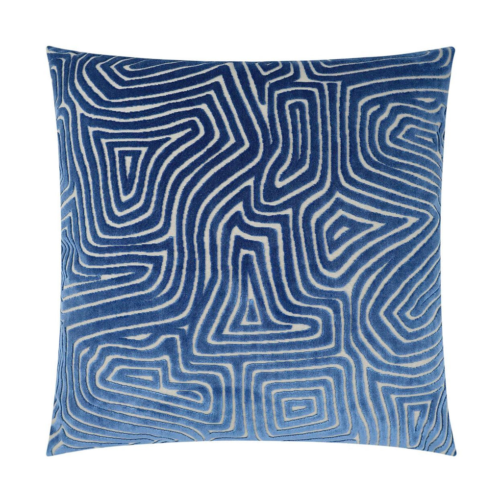 D.V. Kap Home Vertigo Blue 24" x 24" Pillow Cover