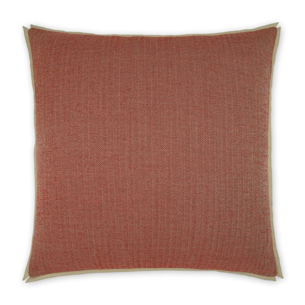 D.V. Kap Home Ashbury Red 24" x 24" Pillow Cover