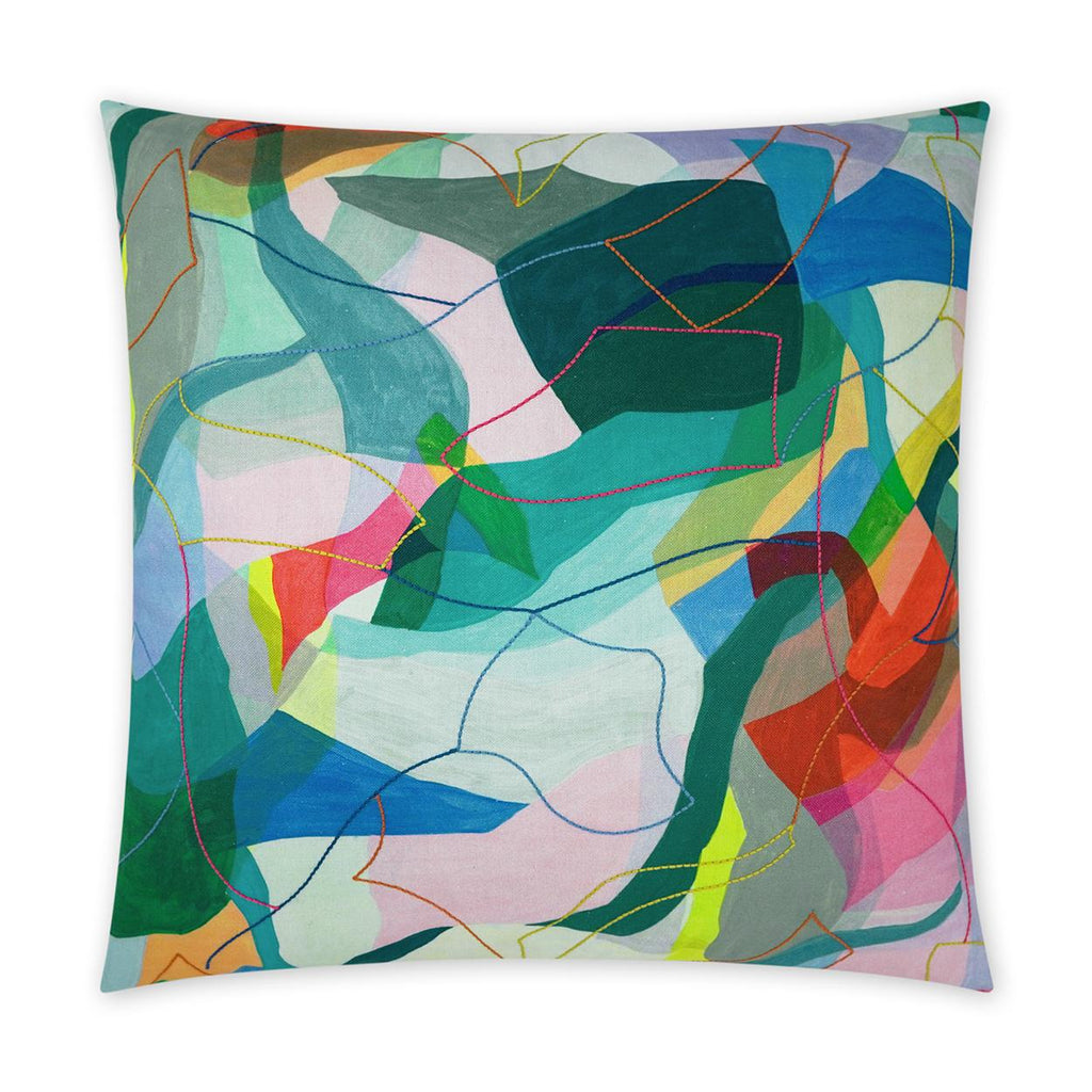 D.V. Kap Home Koones Abstract, Modern 24" x 24" Pillow Cover