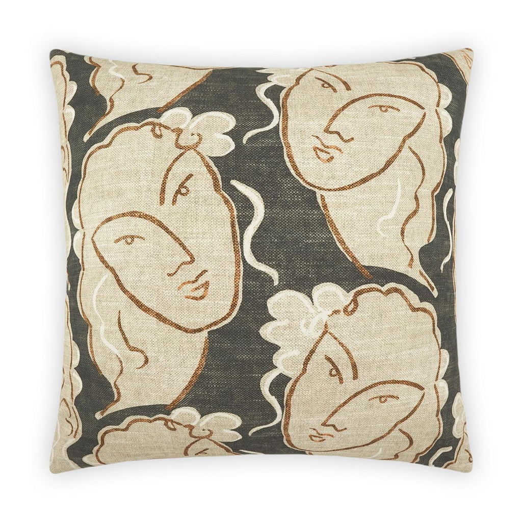 D.V. Kap Home Beau Visage Modern, Transitional 24" x 24" Pillow Cover