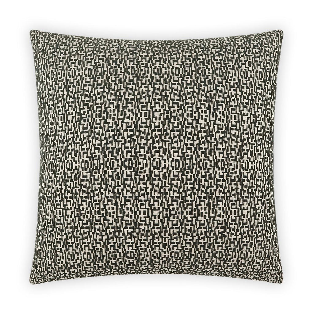 D.V. Kap Home Code Charcoal 24" x 24" Pillow Cover