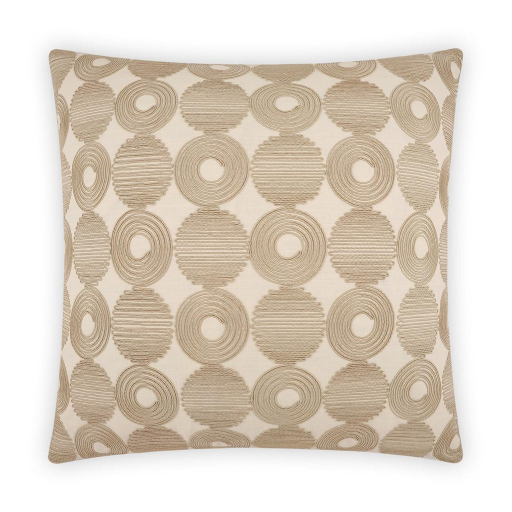 D.V. Kap Home Foster Transitional, Embroidery, Circular - Dots 24" x 24" Pillow Cover