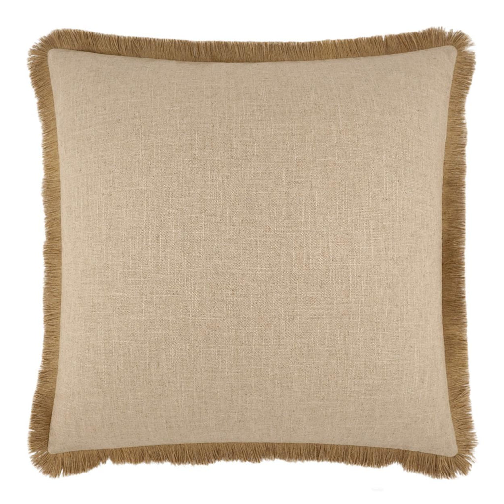 D.V. Kap Home Jefferson Fringe Solid, Global 24" x 24" Pillow Cover