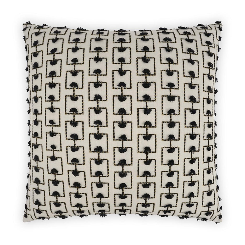 D.V. Kap Home Klare Black 24" x 24" Pillow Cover