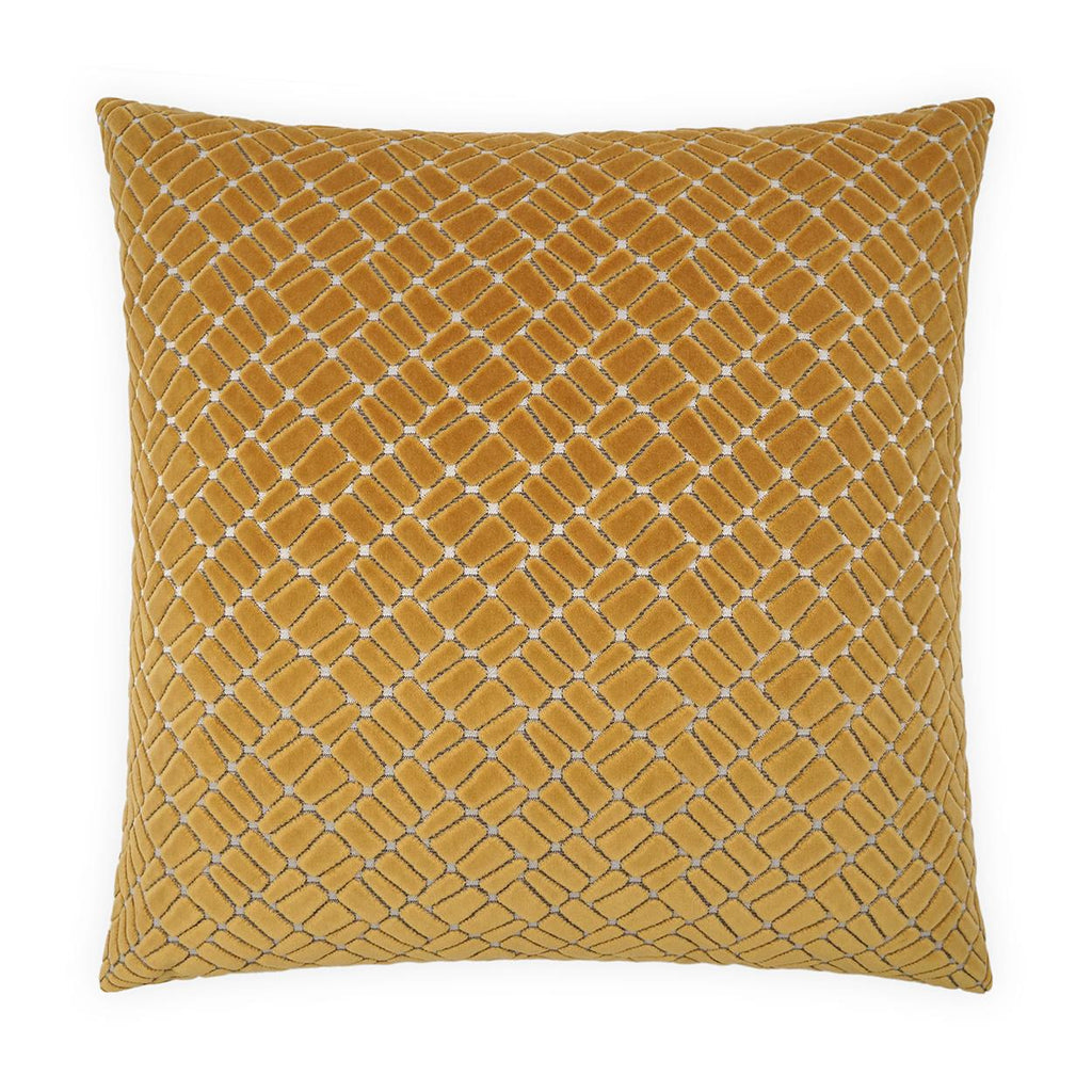 D.V. Kap Home Melvin Mustard 24" x 24" Pillow Cover