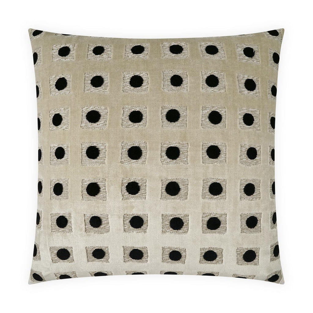 D.V. Kap Home Domino Onyx 24" x 24" Pillow Cover