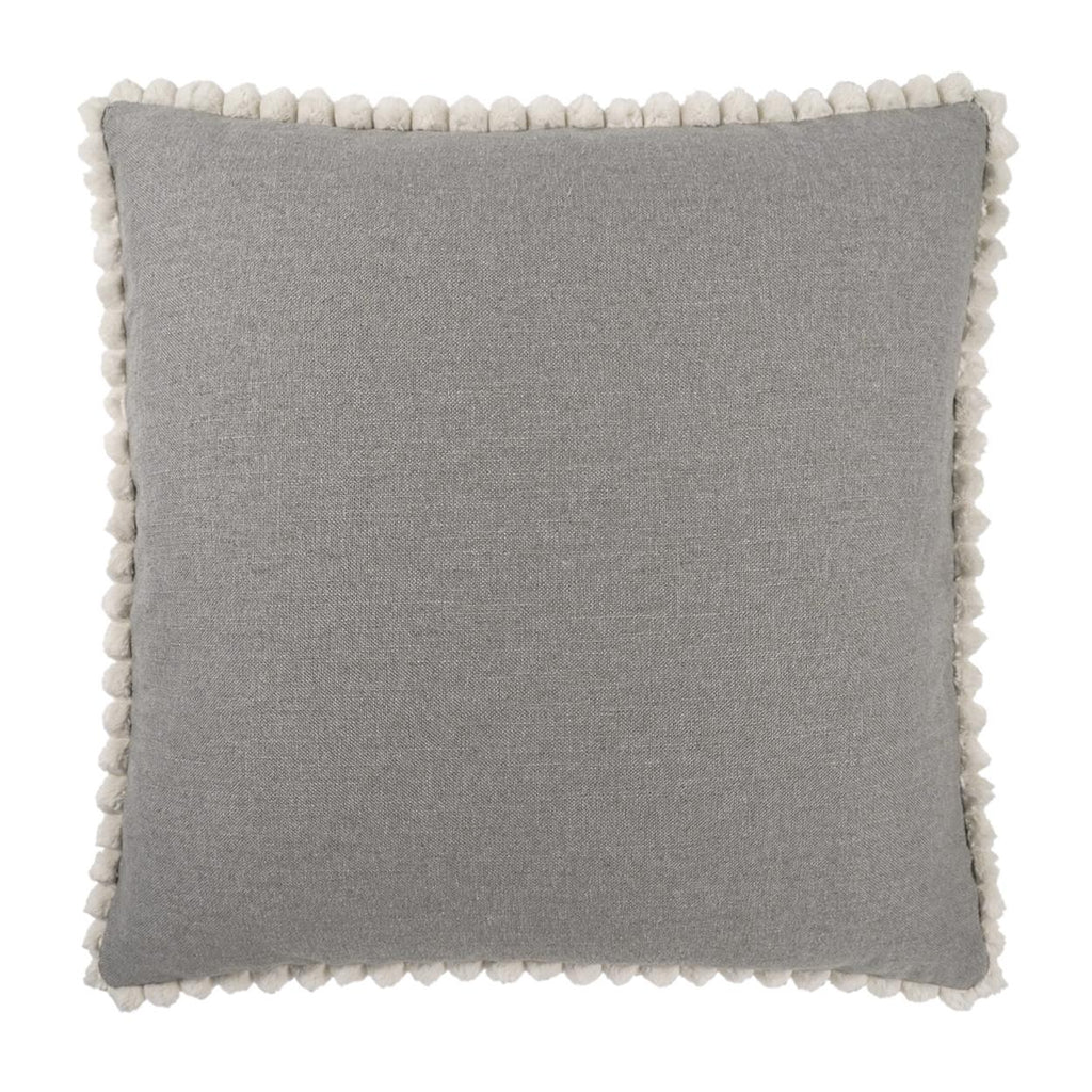 D.V. Kap Home Pom Chic Grey 24" x 24" Pillow Cover