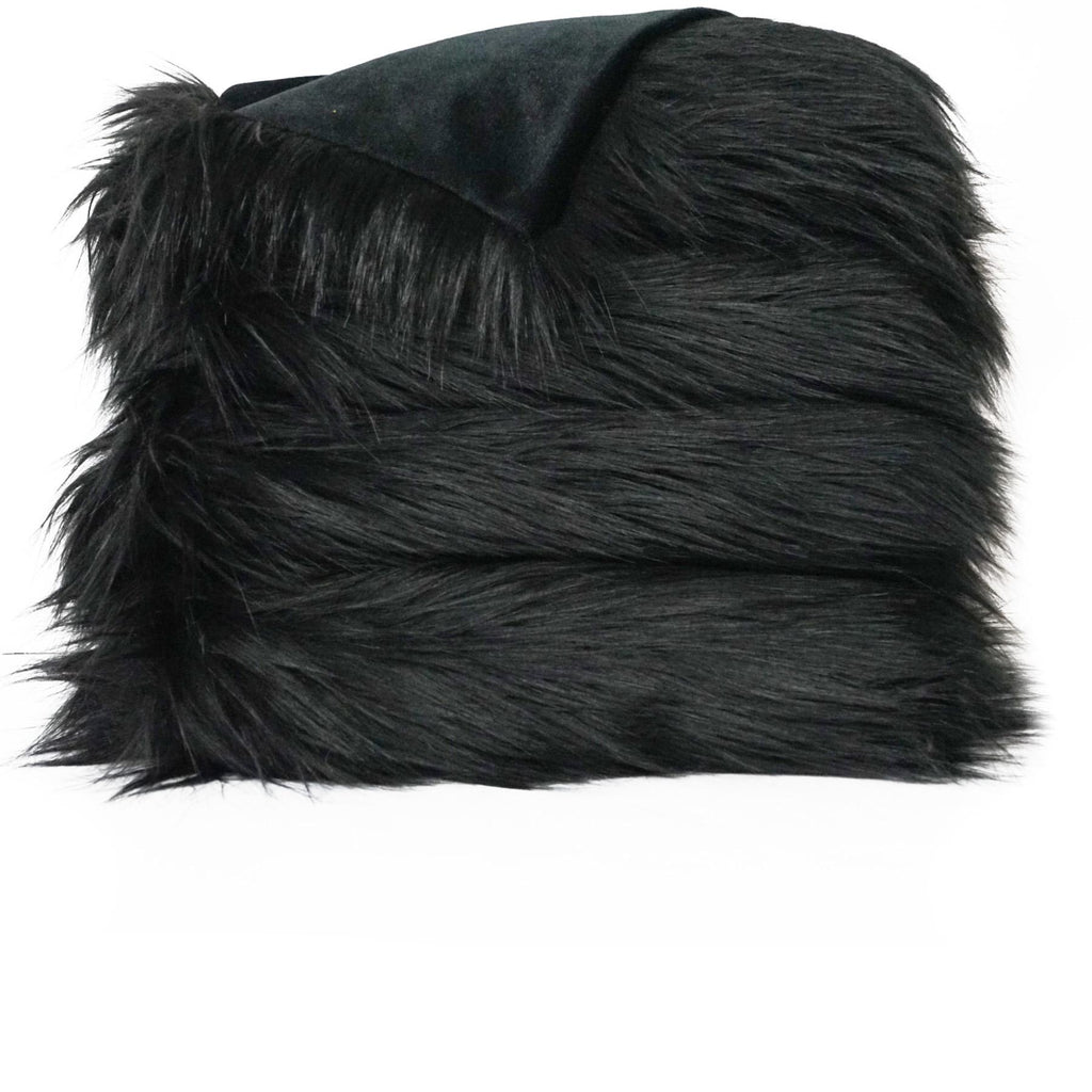 D.V. Kap Home Black Fox Faux Fur 52" x 62" Throw