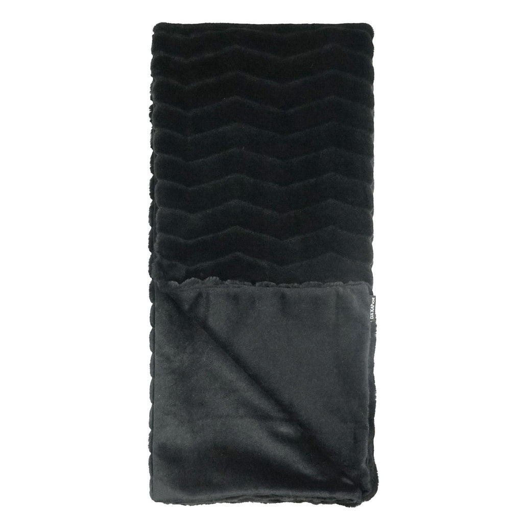 D.V. Kap Home Lush Chevron Black 52" x 62" Throw