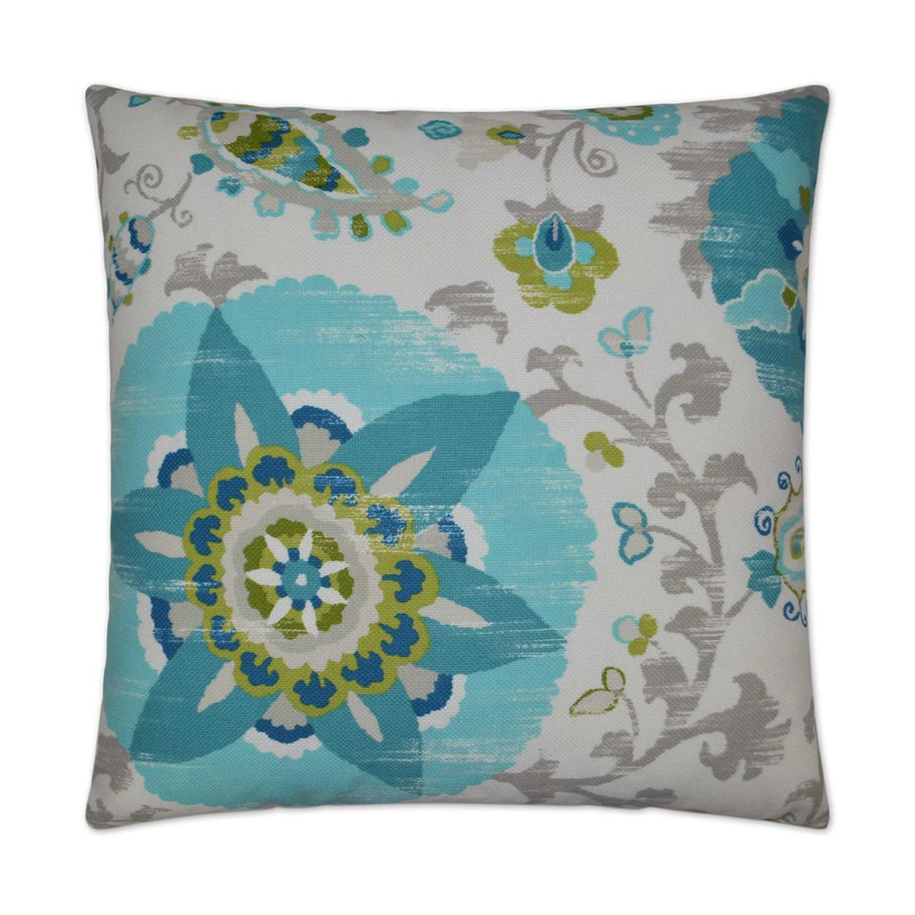 D.V. Kap Home Silsila Turquoise 22" x 22" Pillow Cover